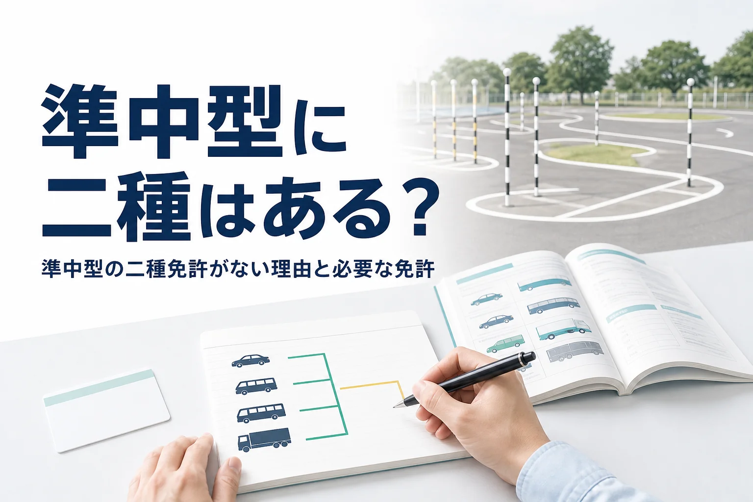 準中型に二種免許はあるのか、準中型サイズの旅客車に必要な免許を紹介する記事のアイキャッチ
